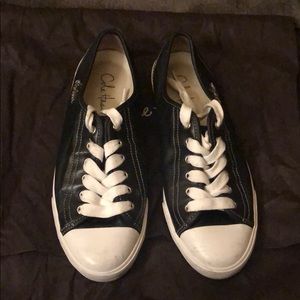 Used Cole Haan Converse Style Leather Sneakers